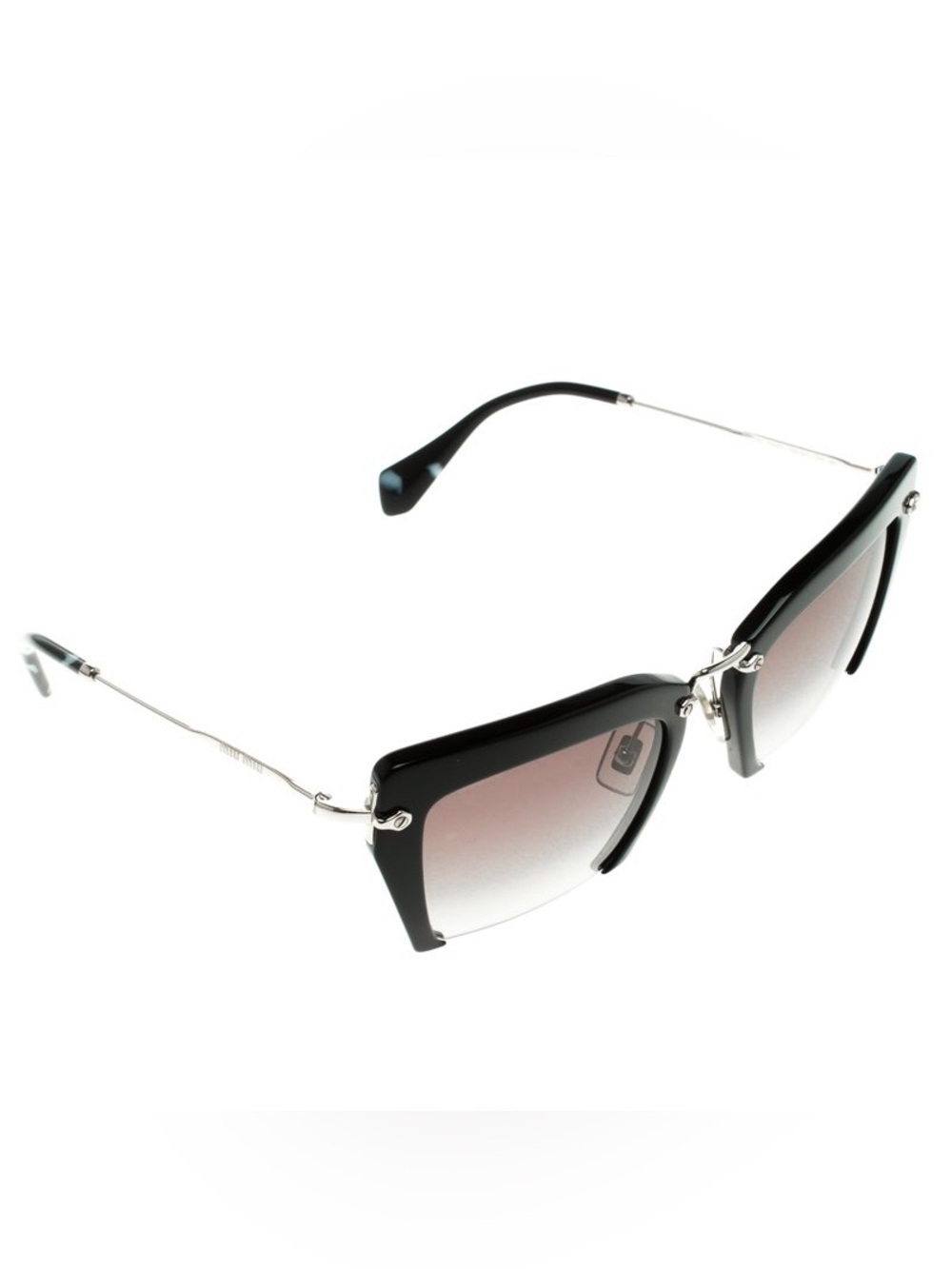 Miu Miu Women's Black Cat Eye Sunglasses